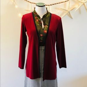 Classic Misook Knit Open Jacket Cardigan XS Petite